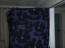 orla kiely wildflower deep blue double bedding set