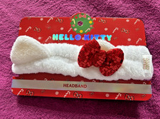 BN Sanrio Primark Hello Kitty Sequin Bow Facial Spa Makeup Headband