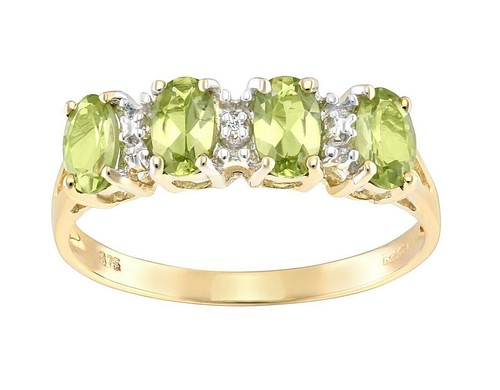 9ct yellow gold - 9ct, peridot