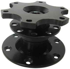 BLACK RACE SPORT QUICK RELEASE mechanism for aftermarket steering wheel boss kit