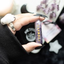 Wicca Pagan 5 cm Amethyst Moon