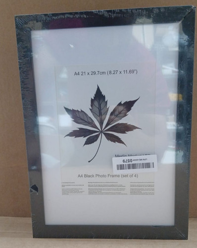 Black frame with - a4, mount