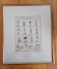 Fougasse  CHARM OF VILLAGE CRICKET Punch Antique Print 1922 Mounted Hand Colour.