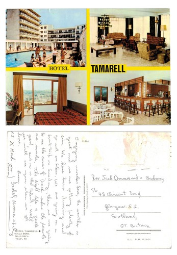 Vintage postcard hotel - vintage,