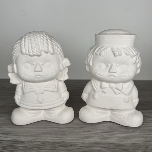 Unpainted raggedy ann and - unpainted,