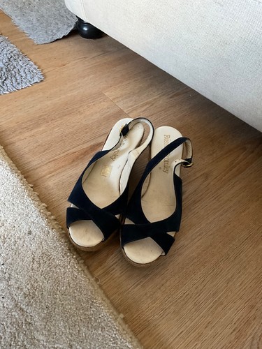 Russell bromley navy suede - &,