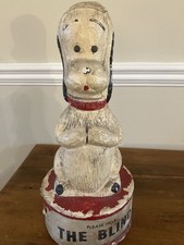 Vintage Sweep Money Box – “Please Help The Blind”Charity Collectable Sooty&Sweep