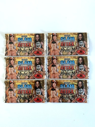 Topps wwe slam attax - wwe, 6x