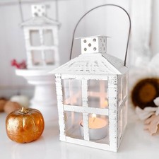 White vintage lanterns rustic - vintage,
