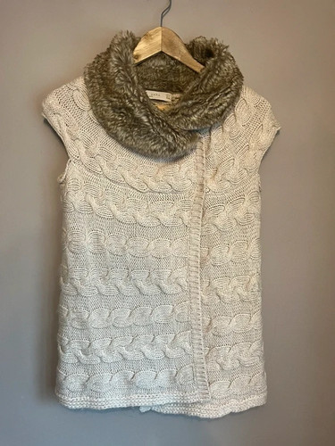 Zara cable knit gilet with - zara,