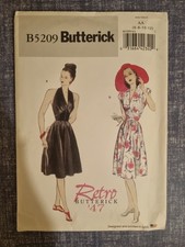 Butterick 1947 Retro Dress Pattern Unopened Size 6/8/10/12