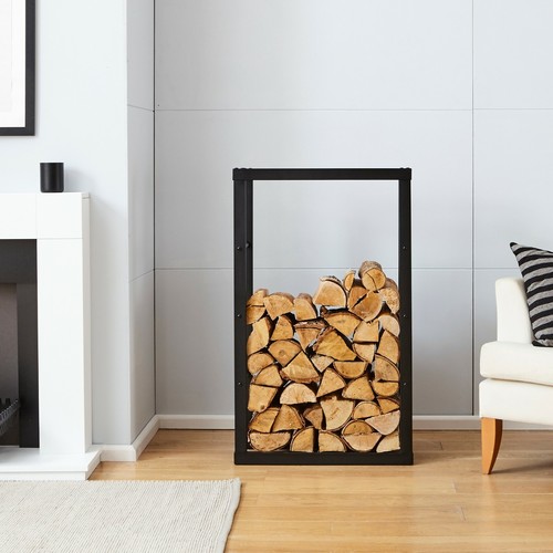 Neo firewood log rack - firewood, black