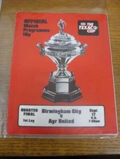17/09/1974 Birmingham City v
