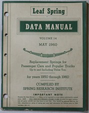 Leaf Spring Data Manual Parts