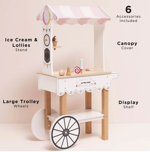 Toy van ice cream trolley - van,
