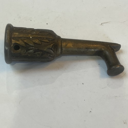 Vintage brass transom window - brass,