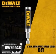 DEWALT DW2054B 1/4” Magnetic Drive Guide Bit Holder Drill Impact Screw Sleeve