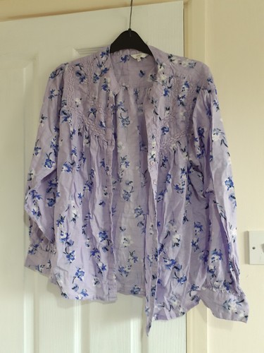 Cotton traders lilac floral - cotton,