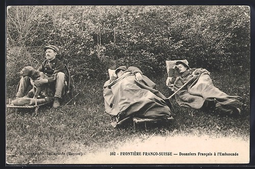Frontière franco suisse - ak, franco-suisse