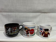 3 x VINTAGE DENNIS THE MENACE MUGS - FREE UK POSTAGE!