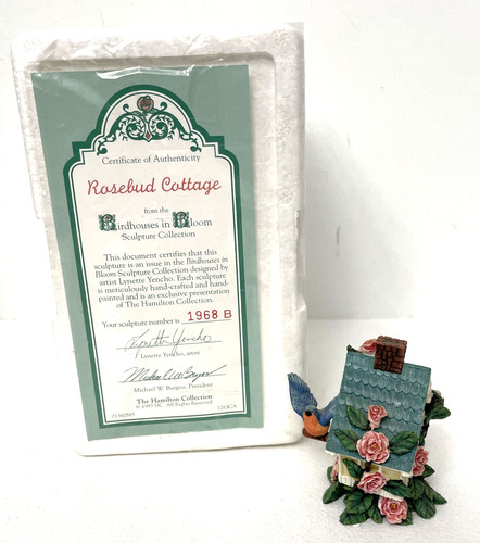 Vtg rosebud cottage birdhouses - vtg,