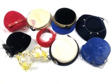 9 Vintage Antique Hats Feather