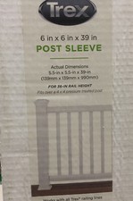 6” x 6” x 39” WHITE Post