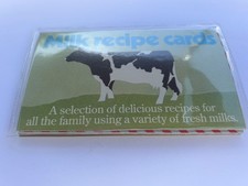 Vintage collectable Milk recipe cards