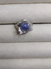 925 Sterling Silver Dumortierite Ring, Adjustable Size
