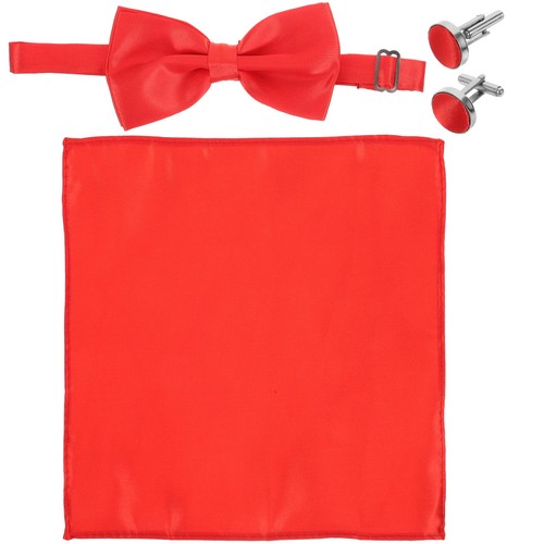 Handkerchief bow tie set - ,