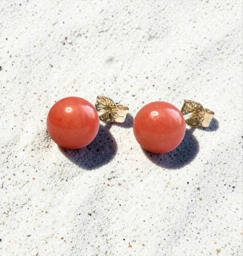 Genuine 5mm coral - genuine, gold