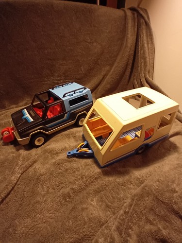 Playmobil black pickup truck - playmobil,