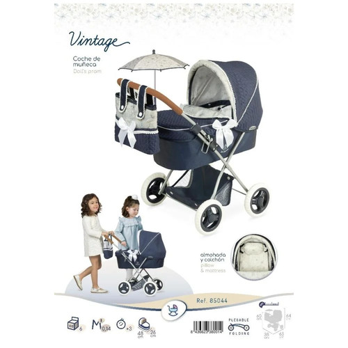 Vintage pram with parasol for - pram,