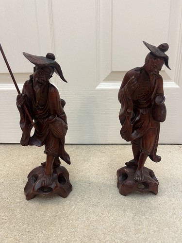 Antique chinese carved wood - chinese,