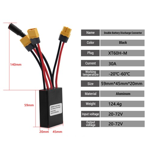 12v 72v 40a ion - li-ion, dual