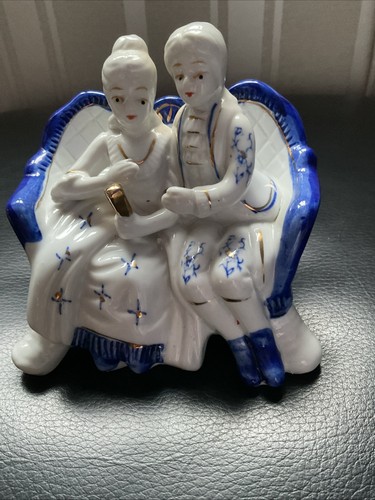 Vintage porcelain blu and - porcelain,