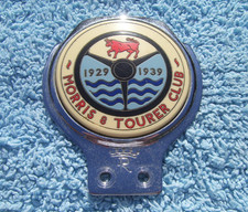 VINTAGE 1960s MORRIS 8 TOURER CLUB CAR BAR BADGE~PRE WAR EIGHT MOTOR EMBLEM RARE