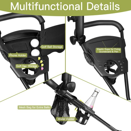 Folding golf pull - pull, trolley