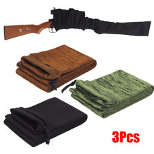 3pcs Rifle/Shotgun Sack 54" Silicone Treated Gun Sock Sleeve Cover Storage Case
