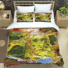 Medieval map Duvet Quilt Cover