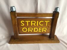 MASONIC LODGE ROTATING WOOD LIBERTY HALL/STRICT ORDER CANDLE SIGN GOLDEN FLEECE.
