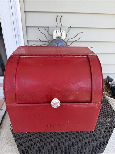 Vintage red metal - red, roll