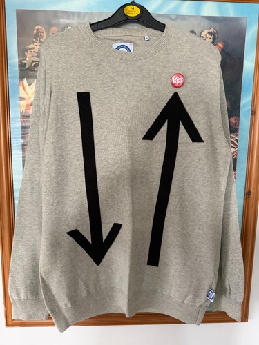 Mens grey modern world - grey, crew