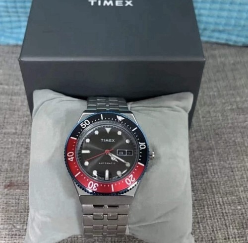 Timex m79 automatic red black - timex,