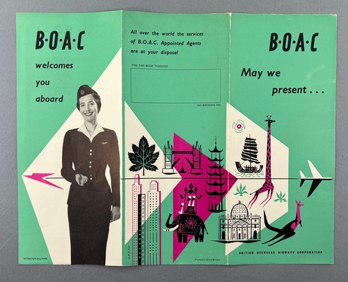 Boac africa vintage airline - vintage,