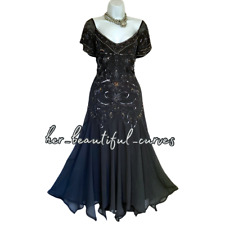 JOANNA HOPE SEQUINNED BEADED 20s GATSBY PARTY DRESS SIZE 18
