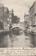 Newbury, Berkshire - Bridge - postcard by Hawkers - postcard, local pmk 1904