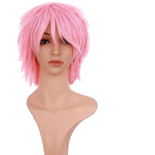 Pink Synthetic Wig Cosplay Wig