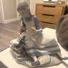 Lladro / Nao Figur * Cecilia and her Goat 971 * 24 cm