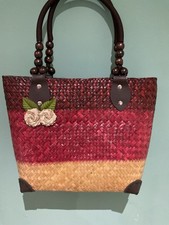Straw Handbag Medium Sized